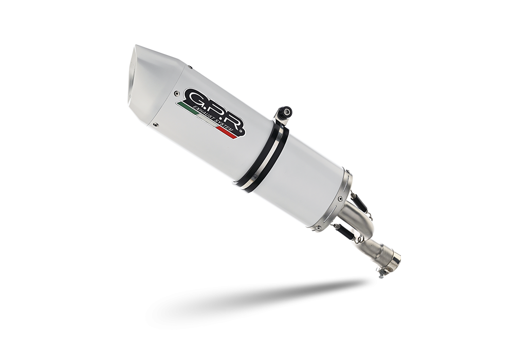 Scarico GPR compatibile con  Ajp PR 5 2015-2018, Albus Ceramic, Scarico omologato, silenziatore con db killer estraibile e raccordo specifico