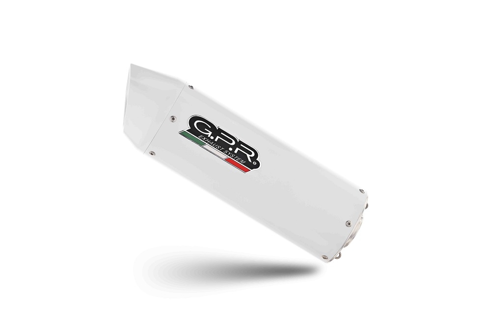 Scarico GPR compatibile con  Ktm Rc 390 2017-2020, Albus Evo4, Terminale di scarico omologato, fornito con db killer estraibile, catalizzatore e raccordo specifico