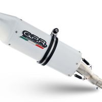 Scarico GPR compatibile con  Ktm Rc 390 2015-2016, Albus Ceramic, Scarico omologato, silenziatore con db killer estraibile e raccordo specifico