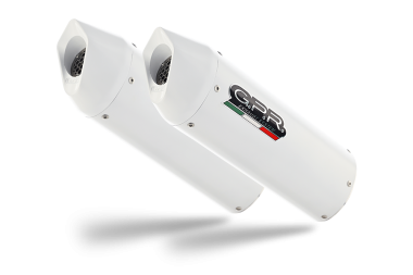 GPR exhaust compatible with  Kawasaki Zzr 1400 2017-2022, Albus Evo4, Dual Homologated legal slip-on exhaust including removable db killers and link pipes 