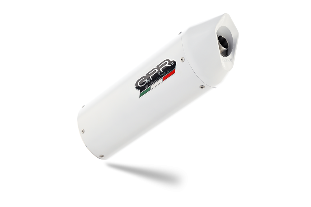 Scarico GPR compatibile con  Bmw F 700 Gs 2011-2015, Albus Ceramic, Scarico omologato, silenziatore con db killer estraibile e raccordo specifico