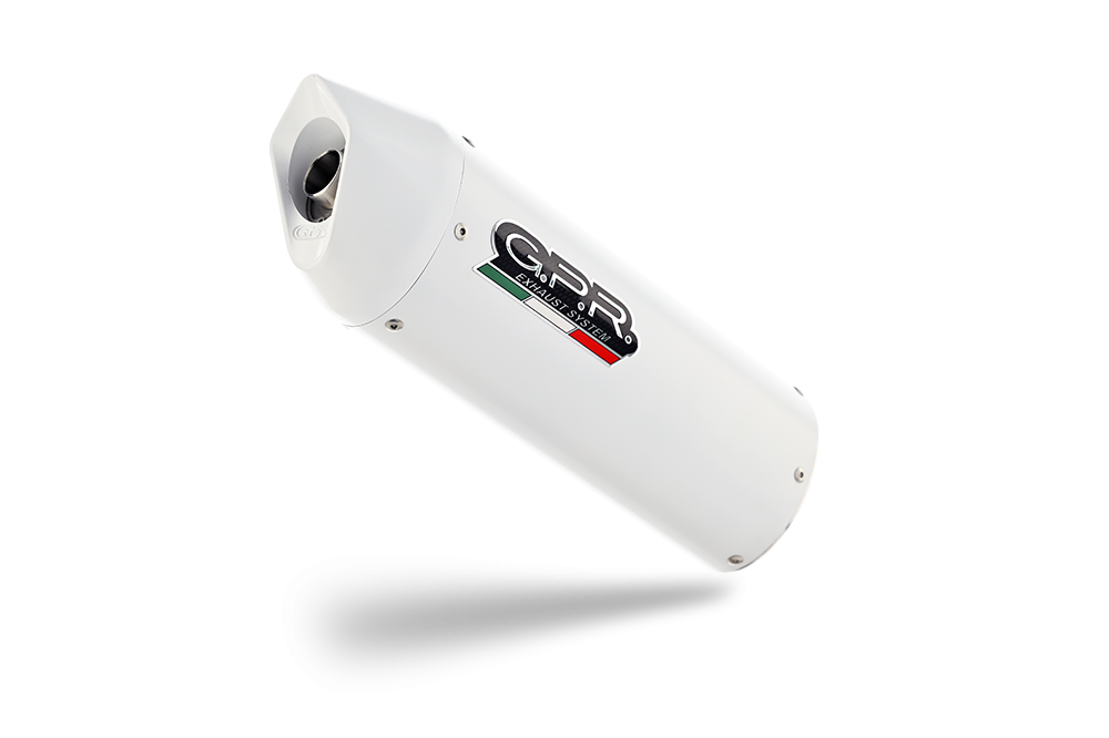 GPR exhaust compatible with  Honda Nc 700 X - S Dct  2012-2018, Albus Ceramic, Homologated legal slip-on exhaust including removable db killer and link pipe 