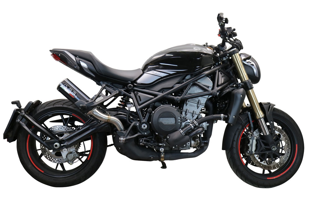 GPR pot echappement compatible avec  Benelli 752 S 2022-2024, M3 Black Titanium, Échappement légal, homologué,silencieux avec db killer amovible et tuyau de liaison spécifique 