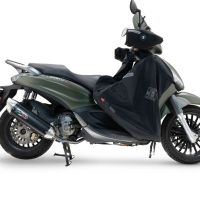 Scarico GPR compatibile con  Piaggio Beverly 300 I.E. ABS - S - Police  2016-2020, Furore-X Scooter, Scarico completo omologato,fornito con db killer estraibile,catalizzatore e collettore
