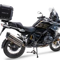 Top case GPR TECH compatible with  GPR TECH TOP CASE ALPI-TECH 35 LT. BLACK Bauletto top case in alluminio, colore nero con piastra specifica