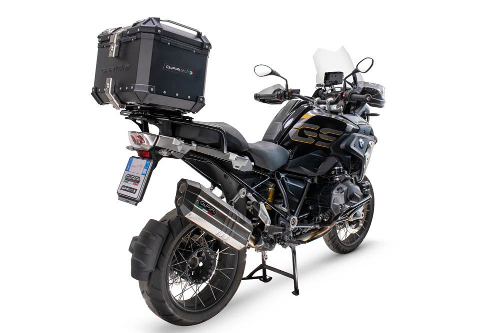Top case GPR TECH compatible with  GPR TECH Top case in aluminum, black silver color with specific plate included Top case in aluminum, black silver color with specific plate included Capacity 55 LT.