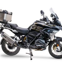 GPR TECH TOP CASE ALPI-TECH 35 LT. Top case in Titanium , Titanium Natural color with universal plate included Capacity 35 LT.