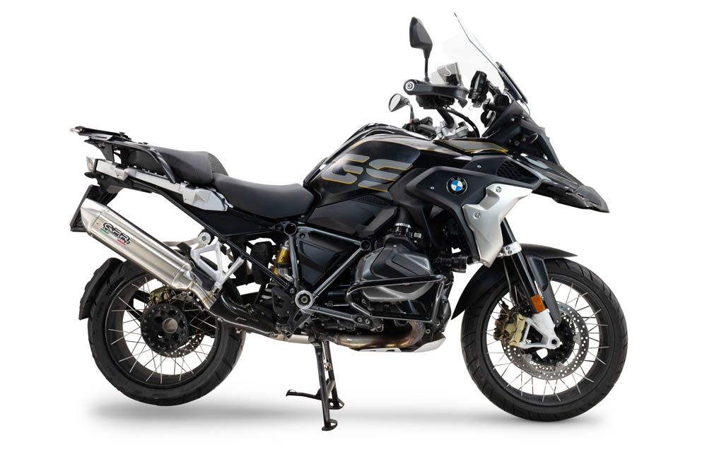 GPR escape compatível com  Bmw R 1250 Gs 2019-2020, Furore-X Acciaio Inox, Escape legal, homologado, silenciador com db killer removível e tubo de ligação específico 