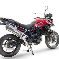 GPR escape compatible con  Triumph Tiger 900 GT / Pro / Rally Pro 2024-2025, New Grand Prix Evo Titanium, Escape legal, homologado, silenciador con db killer desmontable y tubo de conexión específico 