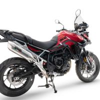 Scarico GPR compatibile con  Triumph Tiger 900 GT / Pro / Rally Pro 2024-2025, Furore-X Acciaio Inox, Scarico omologato, silenziatore con db killer estraibile e raccordo specifico