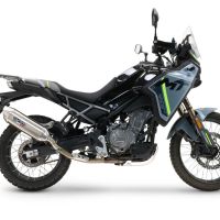 Scarico GPR compatibile con  Cf Moto 450 MT 2024-2025, Furore-X Acciaio Inox, Scarico omologato, silenziatore con db killer estraibile e raccordo specifico