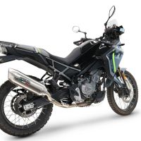Scarico GPR compatibile con  Cf Moto 450 MT 2024-2025, Furore-X Acciaio Inox, Scarico omologato, silenziatore con db killer estraibile e raccordo specifico