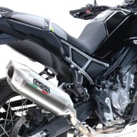Scarico GPR compatibile con  Cf Moto 450 MT 2024-2025, Furore-X Acciaio Inox, Scarico omologato, silenziatore con db killer estraibile e raccordo specifico