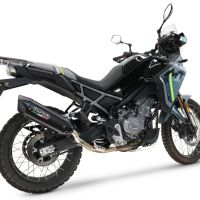 Scarico GPR compatibile con  Cf Moto 450 MT 2024-2025, Furore-X Titanio Nero, Scarico omologato, silenziatore con db killer estraibile e raccordo specifico