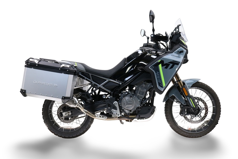 GPR TECH COMPATABILE CON Cf Moto 800 Mt Touring 2021/2024 e5 GPR TECH COPPIA DI VALIGIE LATERAL,I COLORE NERO, SERIE ALPI-TECH 38 LT. + 32 LT. CON TELAIO SPECIFICO 