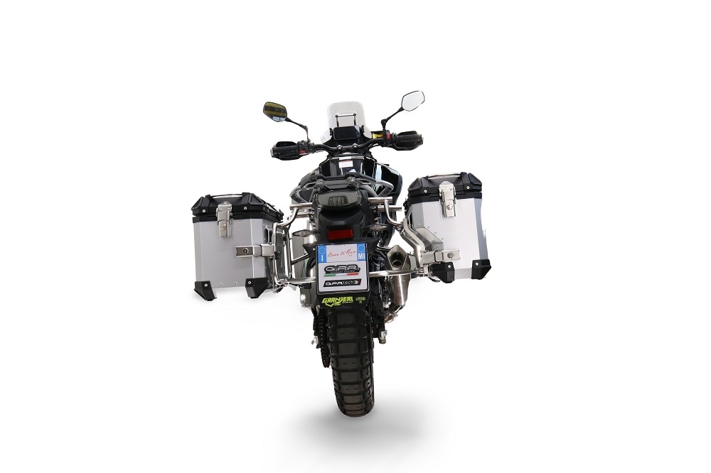 GPR TECH COMPATABILE CON Cf Moto 800 Mt Touring 2021/2024 e5 GPR TECH COPPIA DI VALIGIE LATERAL,I COLORE NERO, SERIE ALPI-TECH 38 LT. + 32 LT. CON TELAIO SPECIFICO 