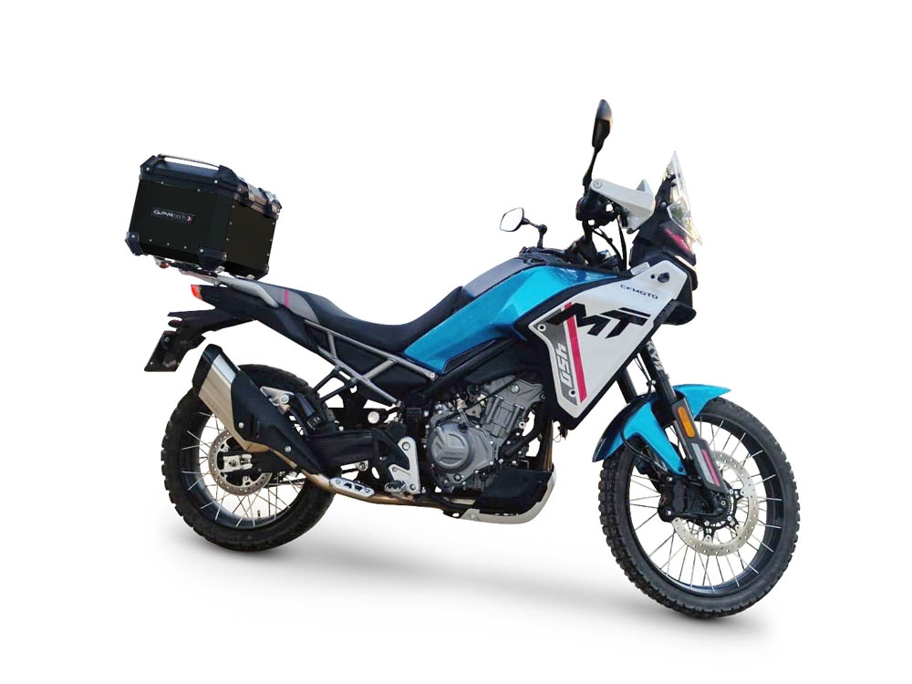 TOP CASE - BAULETTO GPR TECH COMPATABILE CON Cf Moto 450MT 2023/2025 Euro5 Plus GPR TECH BAULETTO TOP CASE ALPI-TECH 35 LT. COLORE NERO CON PIASTRA SPECIFICA 