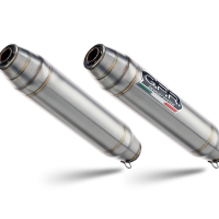 GPR exhaust compatible with  Ducati Streetfighter 1100 2009-2012, Deeptone Inox, Dual Homologated legal slip-on exhaust including removable db killers and link pipes 