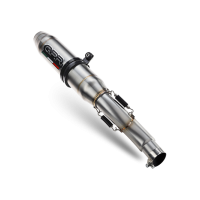 GPR exhaust compatible with  Suzuki Sv 650 A  2021-2024, Deeptone Inox, Homologated legal slip-on exhaust including removable db killer and link pipe 
