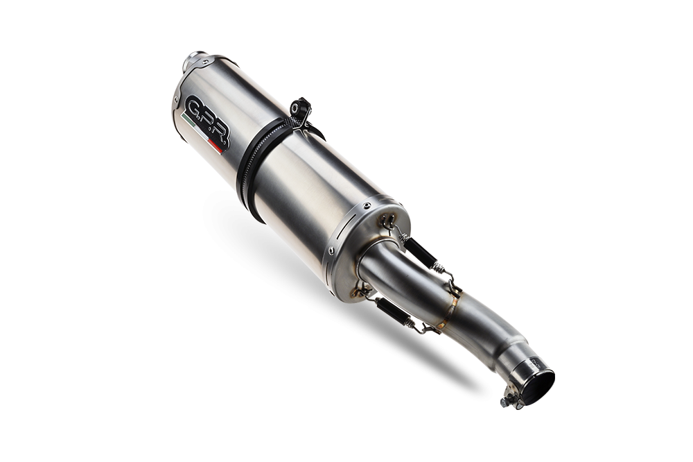 Scarico GPR compatibile con  Ducati Multistrada V4 Grand Tour 2024-2025, Dual Inox, Scarico omologato, silenziatore con db killer estraibile e raccordo specifico