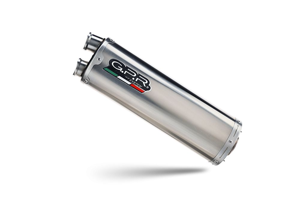 GPR exhaust compatible with  Yamaha Tracer 9 2021-2024, Dual Inox, Homologated legal full system exhaust, including removable db killer and catalyst 