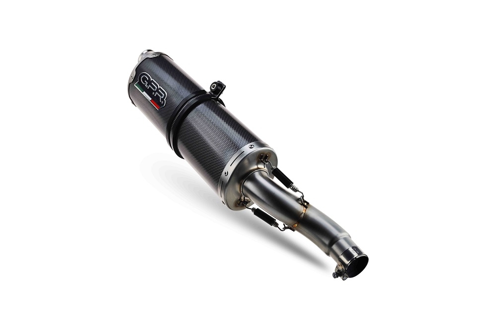 Scarico GPR compatibile con  Suzuki V-STROM DL 800 DE - SE 2023-2025, Dual Poppy, Scarico omologato, silenziatore con db killer estraibile e raccordo specifico