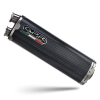 GPR exhaust compatible with  Suzuki V-Strom 1050 Xt 2020-2024, Dual Poppy, Homologated legal slip-on exhaust including removable db killer and link pipe 