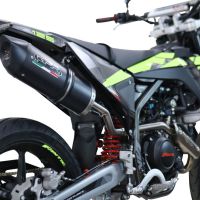 Scarico GPR compatibile con  Fantic Motor XEF 125 2025-2026, Furore Evo4 Nero, Terminale di scarico omologato,fornito con db killer estraibile,catalizzatore e collettore