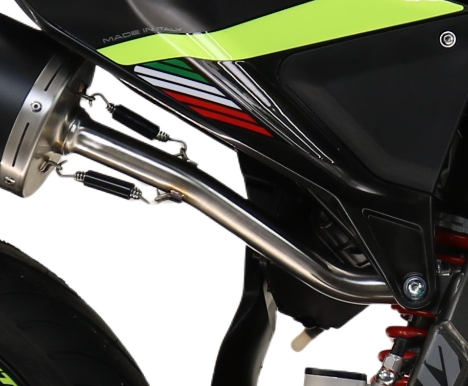 Scarico GPR compatibile con  Fantic Motor XEF 125 2025-2026, Furore Evo4 Nero, Terminale di scarico omologato,fornito con db killer estraibile,catalizzatore e collettore
