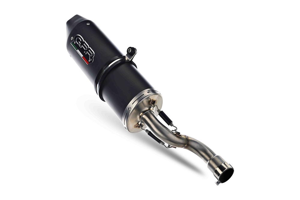 Scarico GPR compatibile con  Fantic Motor XEF 125 2025-2026, Furore Evo4 Nero, Terminale di scarico omologato,fornito con db killer estraibile,catalizzatore e collettore