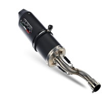 GPR exhaust compatible with  Yamaha Yzf-R 125  2019-2020, Furore Evo4 Nero, Homologated legal full system exhaust, including removable db killer and catalyst 
