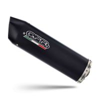 Scarico GPR compatibile con  Fantic Motor XEF 125 2025-2026, Furore Evo4 Nero, Terminale di scarico omologato,fornito con db killer estraibile,catalizzatore e collettore