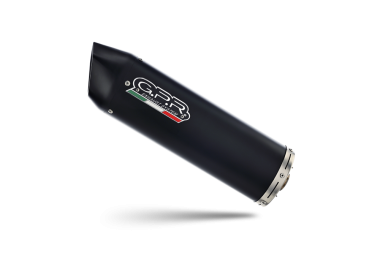 Scarico GPR compatibile con  Rieju Mrx - Smx 125 2002-2008, Furore Nero, Scarico completo omologato,fornito con db killer estraibile e collettore