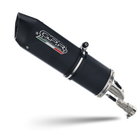 GPR exhaust compatible with  F.B. Mondial Smx 125 Enduro 2018-2020, Furore Evo4 Nero, Homologated legal slip-on exhaust including removable db killer, link pipe and catalyst 