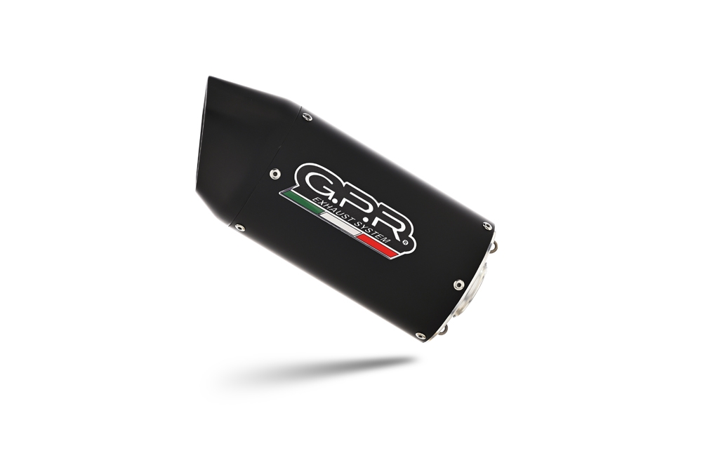 Scarico GPR compatibile con  Ktm Rc 390 2022-2024, Furore Evo4 Nero, Scarico omologato, silenziatore con db killer estraibile e raccordo specifico