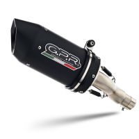 Scarico GPR compatibile con  Ktm Rc 390 2022-2024, Furore Evo4 Nero, Scarico omologato, silenziatore con db killer estraibile e raccordo specifico