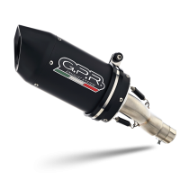 GPR exhaust compatible with  Honda Cbr 1000 Rr 2014-2016, Furore Nero, Racing slip-on exhaust including link pipe 