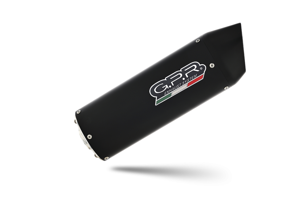 GPR exhaust compatible with  Ducati ST4 -ST4 S  1999-2005, Furore Nero, Dual Homologated legal slip-on exhaust including removable db killers and link pipes 