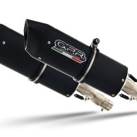 GPR exhaust compatible with  Ducati Super Sport 1000 SS 2003-2006, Furore Nero, Dual Homologated legal slip-on exhaust including removable db killers and link pipes 