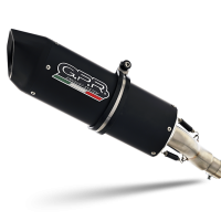 GPR exhaust compatible with  Ducati Monster 797 2017-2021, Furore Evo4 Nero, Homologated legal slip-on exhaust including removable db killer, link pipe and catalyst 