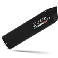 Scarico GPR compatibile con  Aprilia Mana 850 Gt 2007-2016, Furore Nero, Terminale di scarico semi-completo, omologato, con db killer estraibile e raccordo specifico