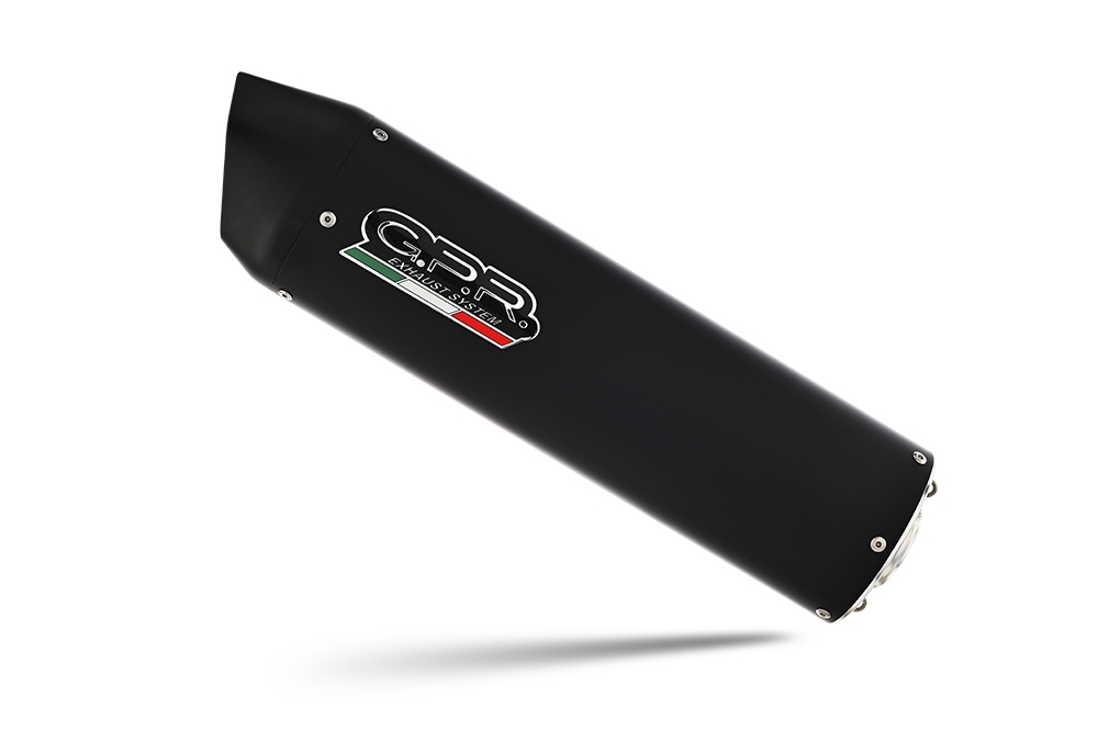 Scarico GPR compatibile con  Suzuki Burgman An 650 2013-2016, Furore Nero, Scarico completo omologato,fornito con db killer estraibile,catalizzatore e collettore