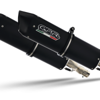 GPR exhaust compatible with  Ducati Monster 800 2003-2005, Furore Nero, Dual Homologated legal slip-on exhaust including removable db killers and link pipes 