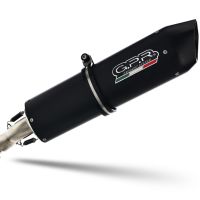 Scarico GPR compatibile con  Bmw F 700 Gs 2016-2018, Furore Evo4 Nero, Scarico omologato, silenziatore con db killer estraibile e raccordo specifico