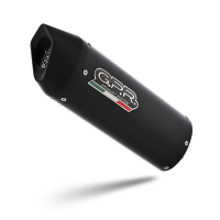 GPR exhaust compatible with  Honda Cbr 650 F 2017-2018, Furore Evo4 Nero, Homologated legal full system exhaust, including removable db killer and catalyst 