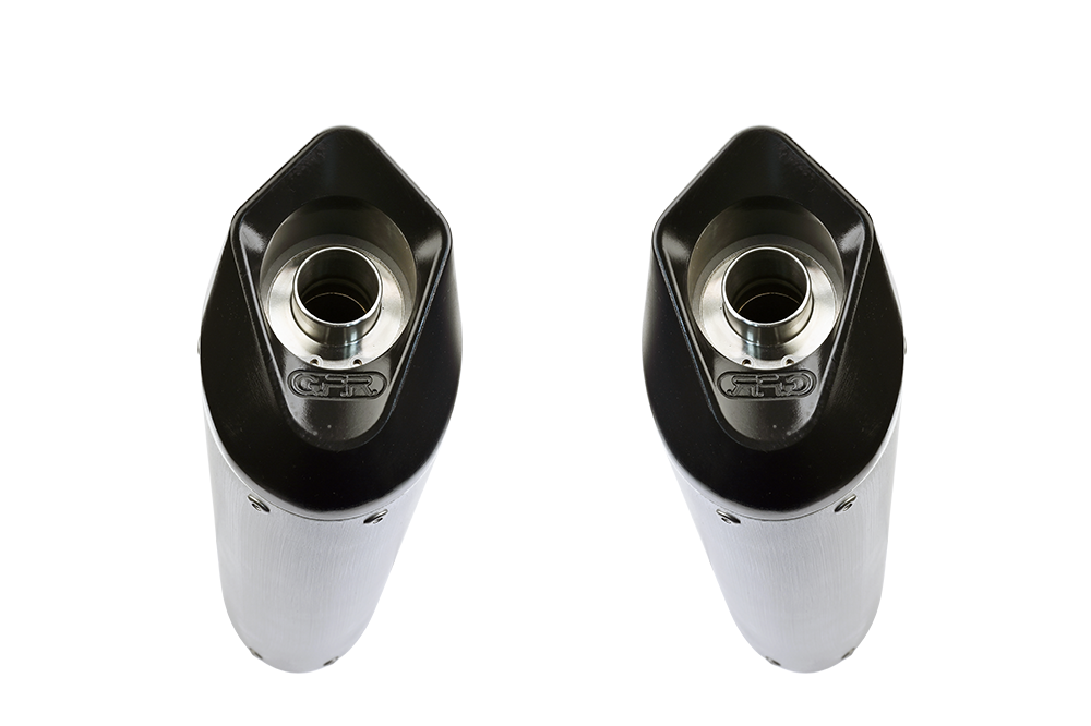 GPR exhaust compatible with  Ducati ST4 -ST4 S  1999-2005, Furore Nero, Dual Homologated legal slip-on exhaust including removable db killers and link pipes 