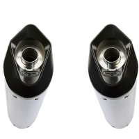 GPR exhaust compatible with  Ducati ST4 -ST4 S  1999-2005, Furore Nero, Dual Homologated legal slip-on exhaust including removable db killers and link pipes 