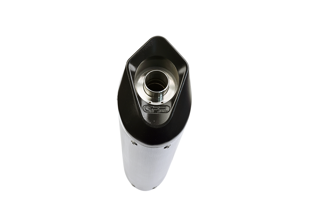 GPR exhaust compatible with  Honda Cbr 250 R 2010-2014, Furore Nero, Homologated legal slip-on exhaust including removable db killer, link pipe and catalyst 