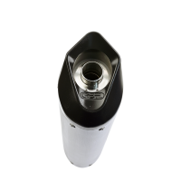GPR exhaust compatible with  Honda Cbr 250 R 2010-2014, Furore Nero, Homologated legal slip-on exhaust including removable db killer, link pipe and catalyst 