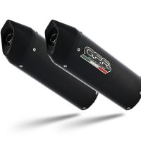 GPR escape compatível com  Ducati 916 -SP -SPS -Racing -Senna 1994-1999, Furore Nero, Escape semi-completo aprovado, com par de silenciadores com db killer removível 